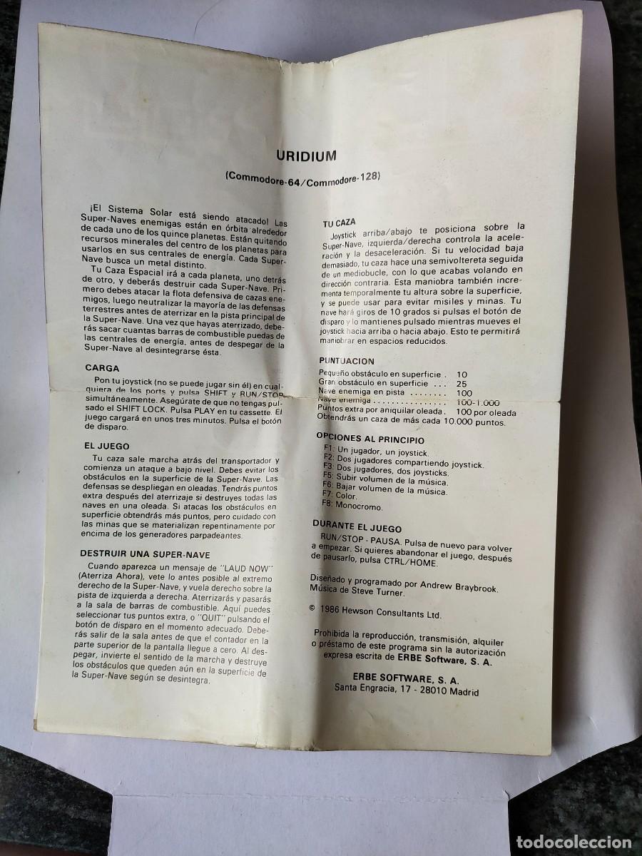 Videojuegos y consolas: Juego Commodore URIDIUM - Foto 4