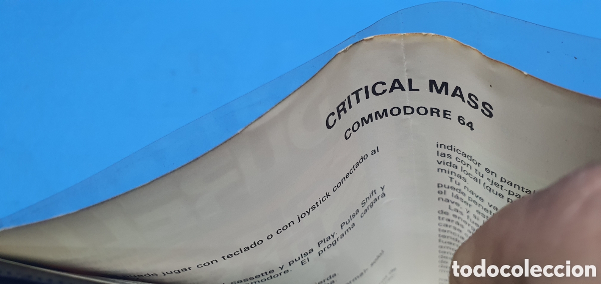 Videojuegos y consolas: VIDEOJUEGO CRITICAL MASS DURELL. ERBE COMMODORE 64. 1985 - Foto 4