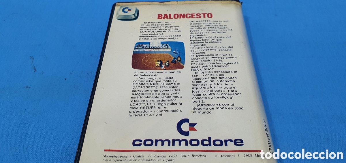Videojuegos y consolas: VIDEOJUEGO BALONCESTO COMMODORE 64 - Foto 3