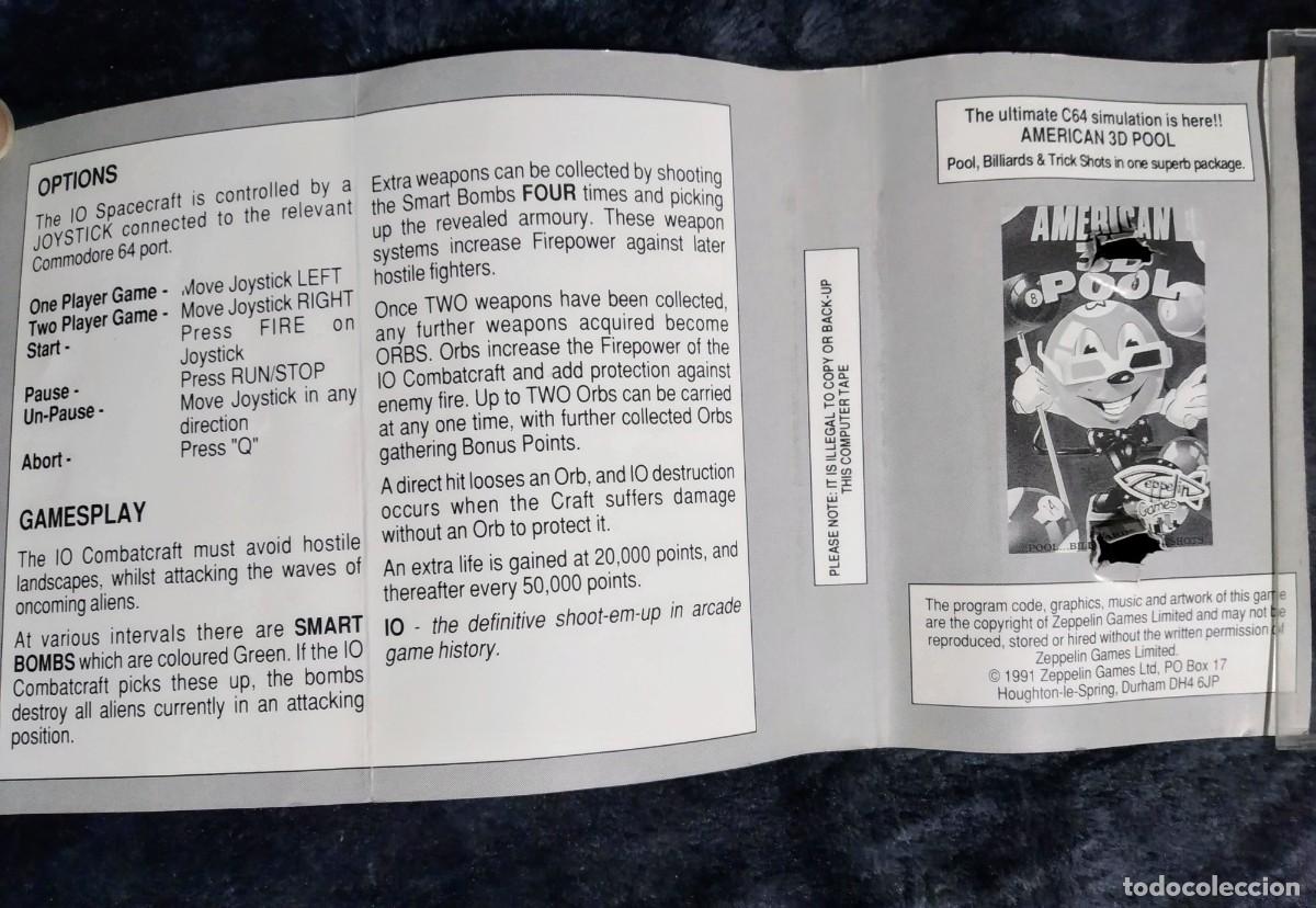 Videojuegos y consolas: IO (INTO OBLIVION). ZEPPELIN GAMES. COMMODORE 64. C64. - Foto 7