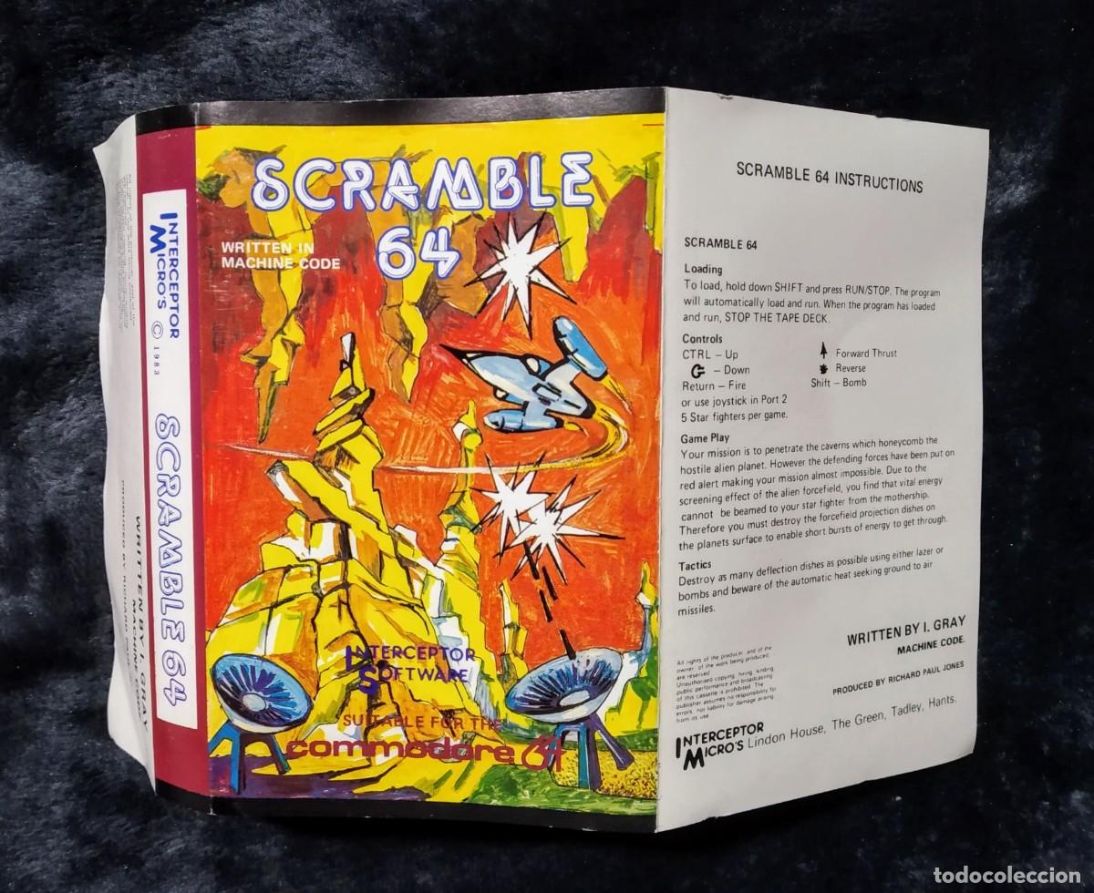 Videojuegos y consolas: SCRAMBLE 64. INTERCEPTOR SOFTWARE. COMMODORE 64. C64. - Foto 4