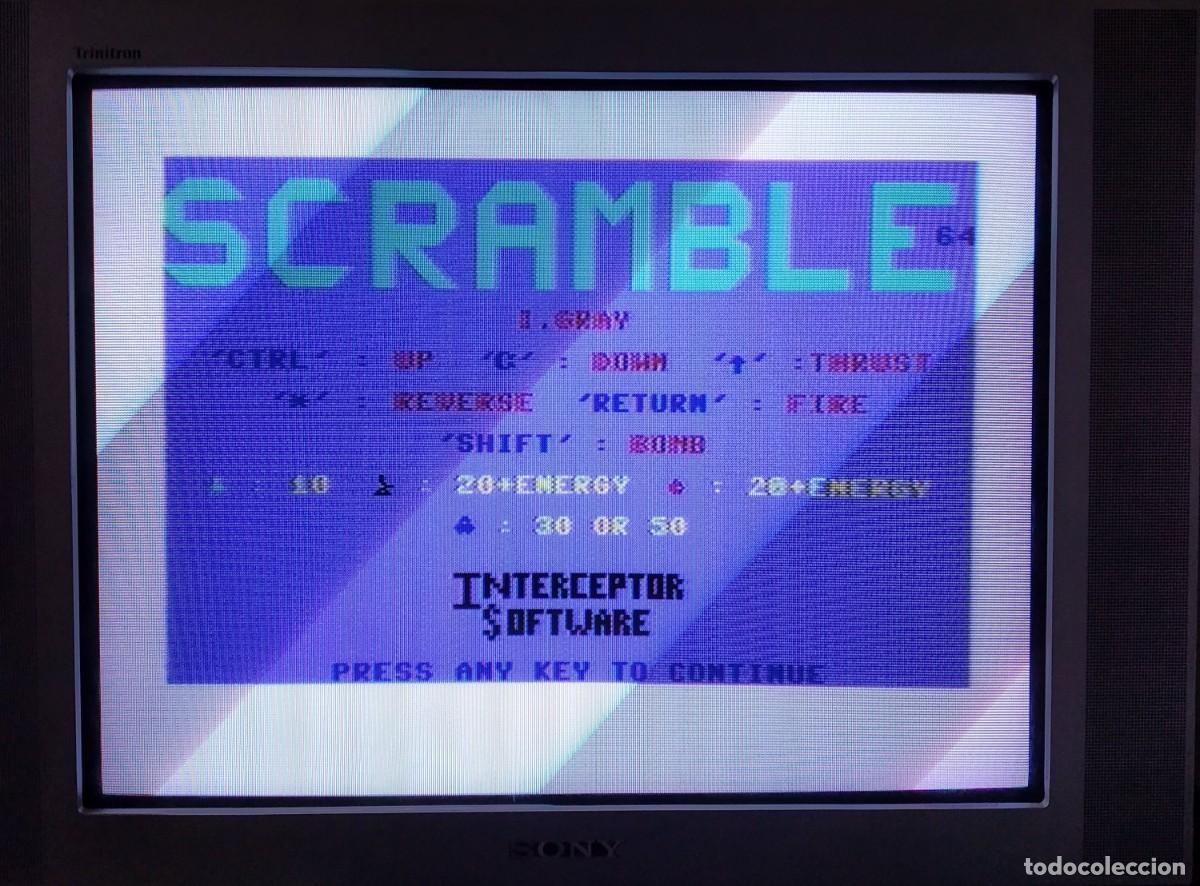 Videojuegos y consolas: SCRAMBLE 64. INTERCEPTOR SOFTWARE. COMMODORE 64. C64. - Foto 11