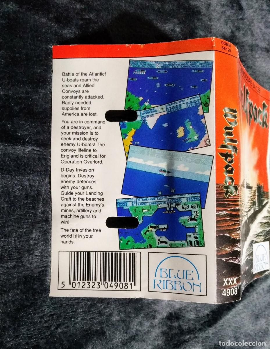 Videojuegos y consolas: WULFPACK. BLUE RIBBON. COMMODORE 64. C64. - Foto 5