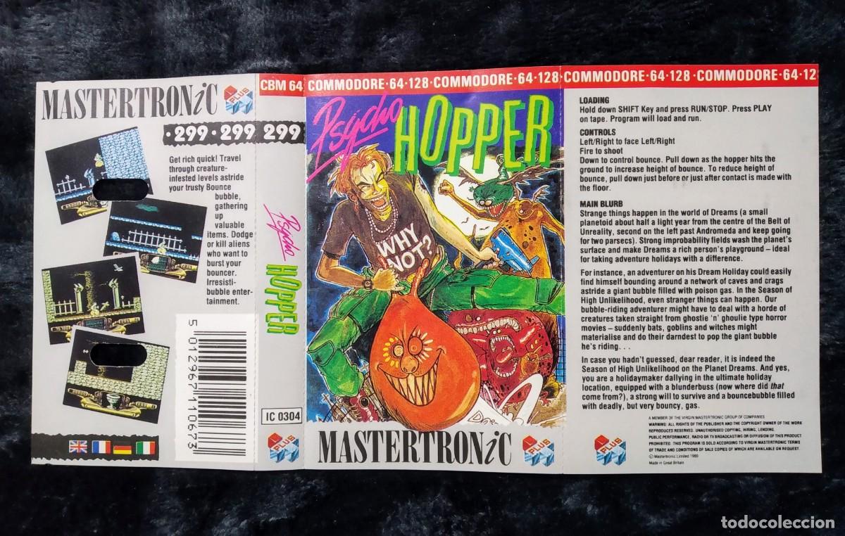 Videojuegos y consolas: PSYCHO HOPPER. MASTERTRONIC. COMMODORE 64. C64. - Foto 4