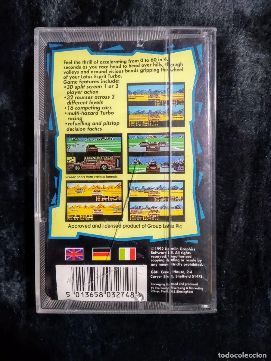 Videojuegos y consolas: LOTUS ESPRIT TURBO CHALLENGE. GREMLIN GRAPHICS. COMMODORE 64. C64. - Foto 2