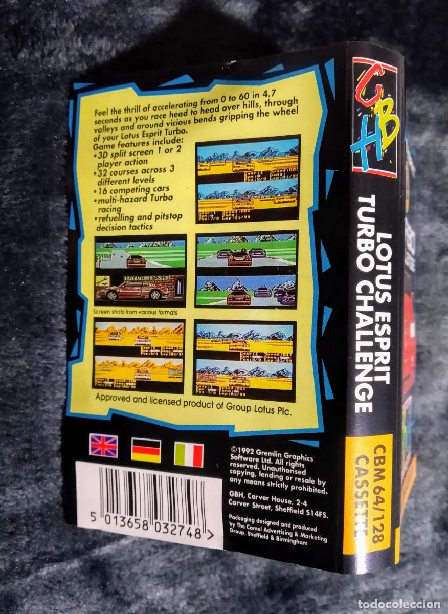 Videojuegos y consolas: LOTUS ESPRIT TURBO CHALLENGE. GREMLIN GRAPHICS. COMMODORE 64. C64. - Foto 5
