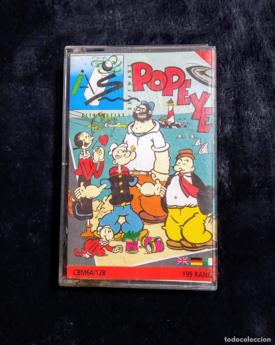 Videojuegos y consolas: POPEYE (ALTERNATIVE SOFTWARE). MCMILLAN. COMMODORE 64. C64. - Foto 1