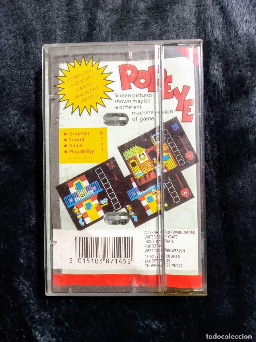 Videojuegos y consolas: POPEYE (ALTERNATIVE SOFTWARE). MCMILLAN. COMMODORE 64. C64. - Foto 2