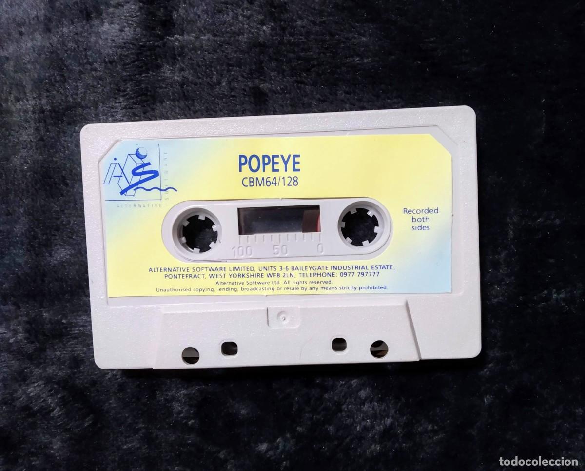 Videojuegos y consolas: POPEYE (ALTERNATIVE SOFTWARE). MCMILLAN. COMMODORE 64. C64. - Foto 8