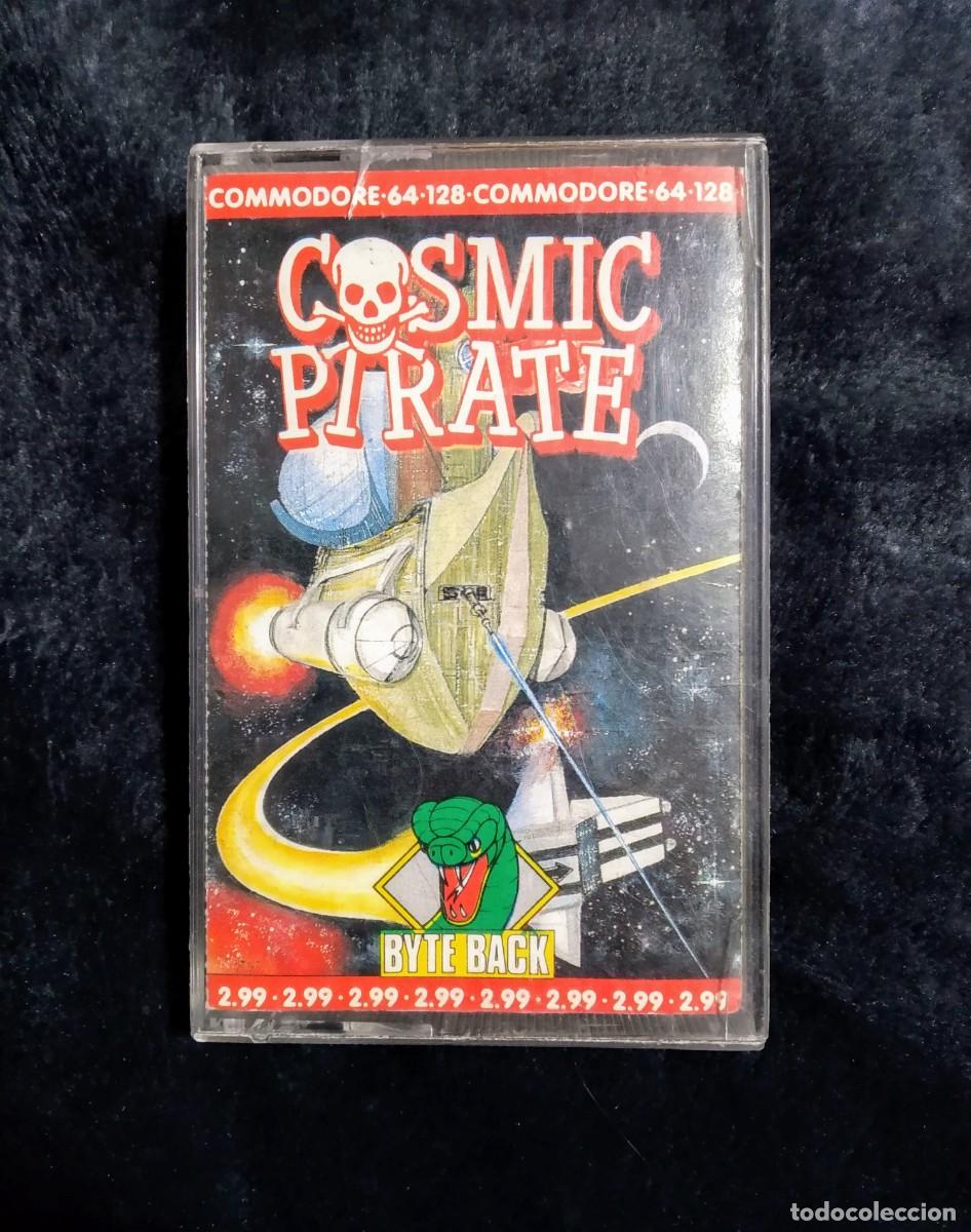 Videojuegos y consolas: COSMIC PIRATE. PALACE SOFTWARE. COMMODORE 64 C64. - Foto 1