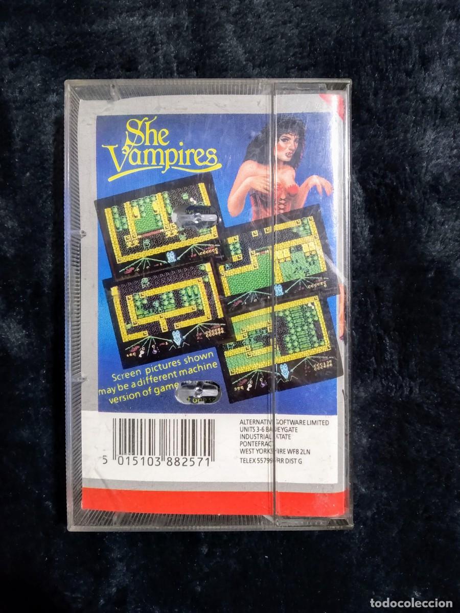 Videojuegos y consolas: SHE VAMPIRES. PIRANHA. COMMODORE 64 C64. - Foto 2