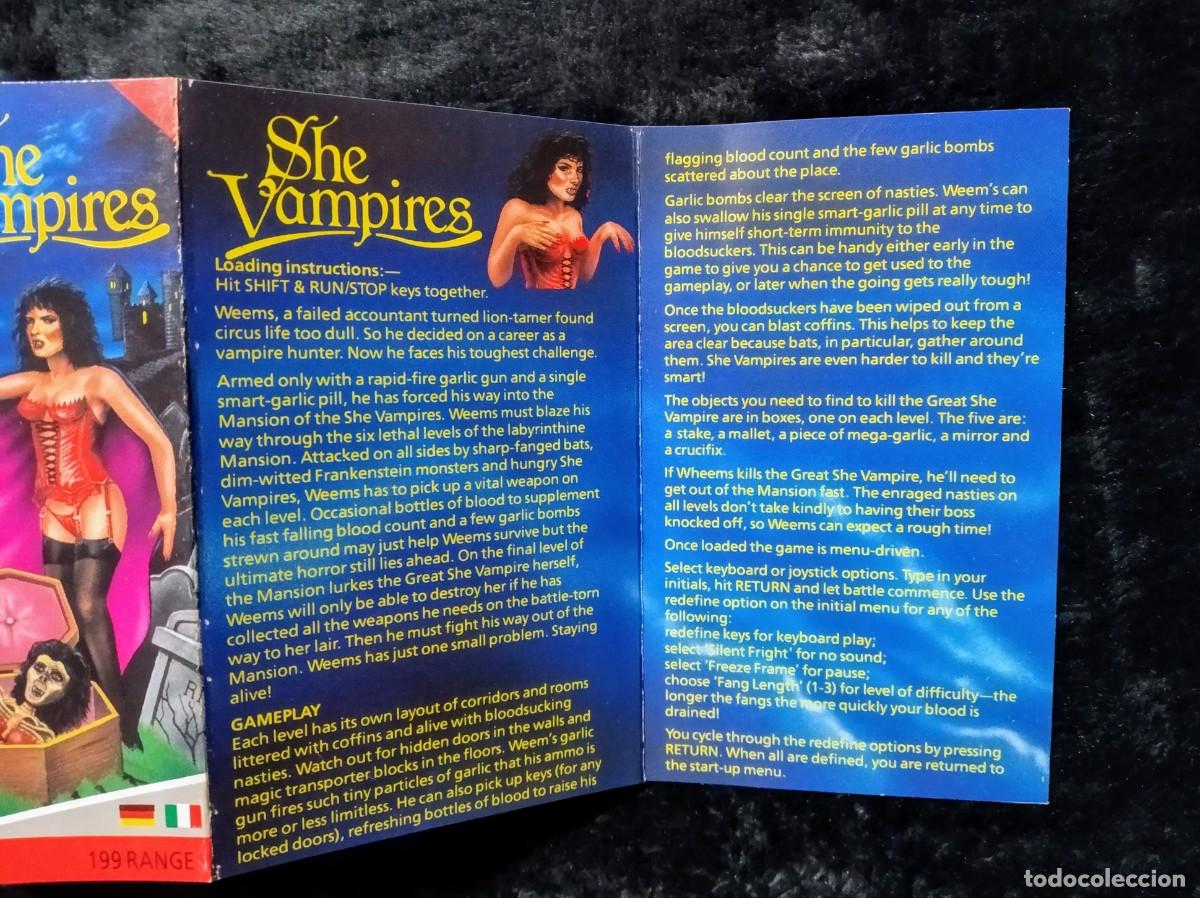 Videojuegos y consolas: SHE VAMPIRES. PIRANHA. COMMODORE 64 C64. - Foto 5