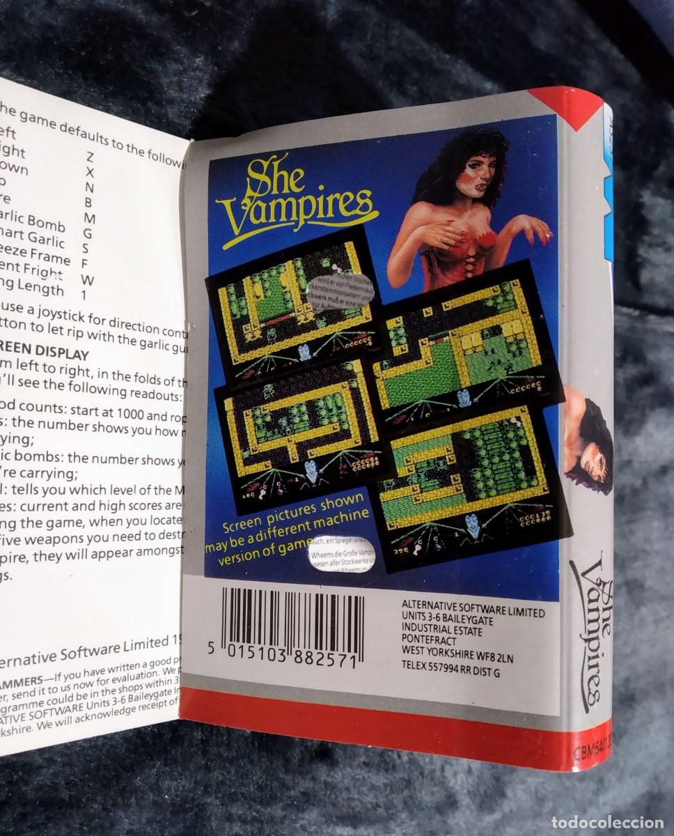 Videojuegos y consolas: SHE VAMPIRES. PIRANHA. COMMODORE 64 C64. - Foto 7