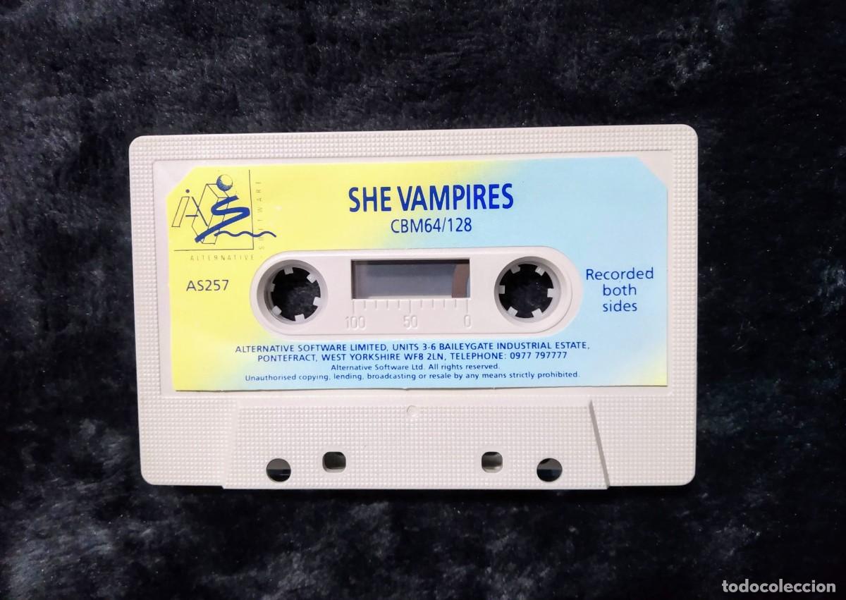 Videojuegos y consolas: SHE VAMPIRES. PIRANHA. COMMODORE 64 C64. - Foto 12