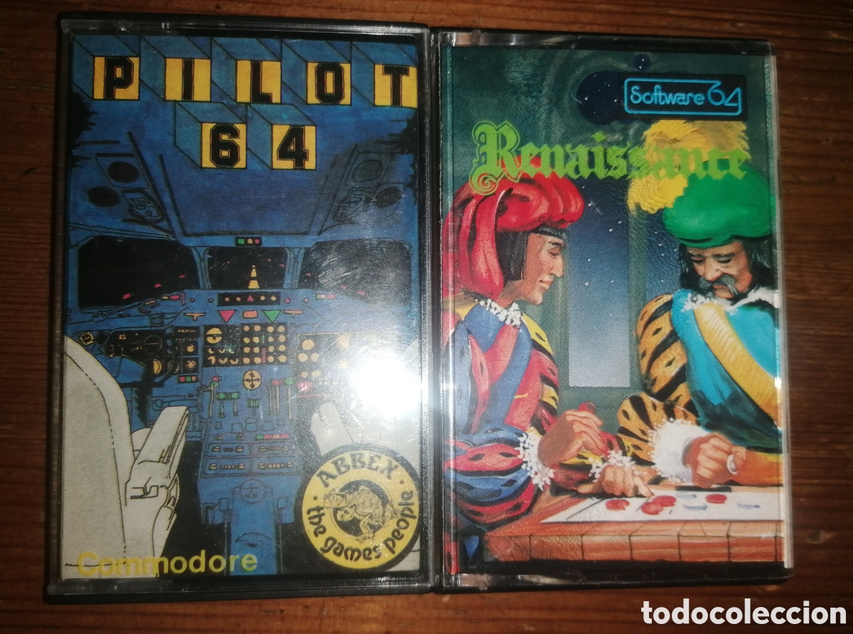 Videojuegos y consolas: 2 juegos COMMODORE 64 - PILOT 64 + RENAISSANCE - Foto 1