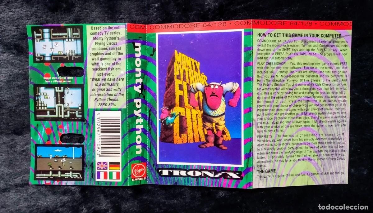 Videojuegos y consolas: MONTY PYTHONS FLYING CIRCUS. VIRGIN GAMES. COMMODORE 64 C64. - Foto 4
