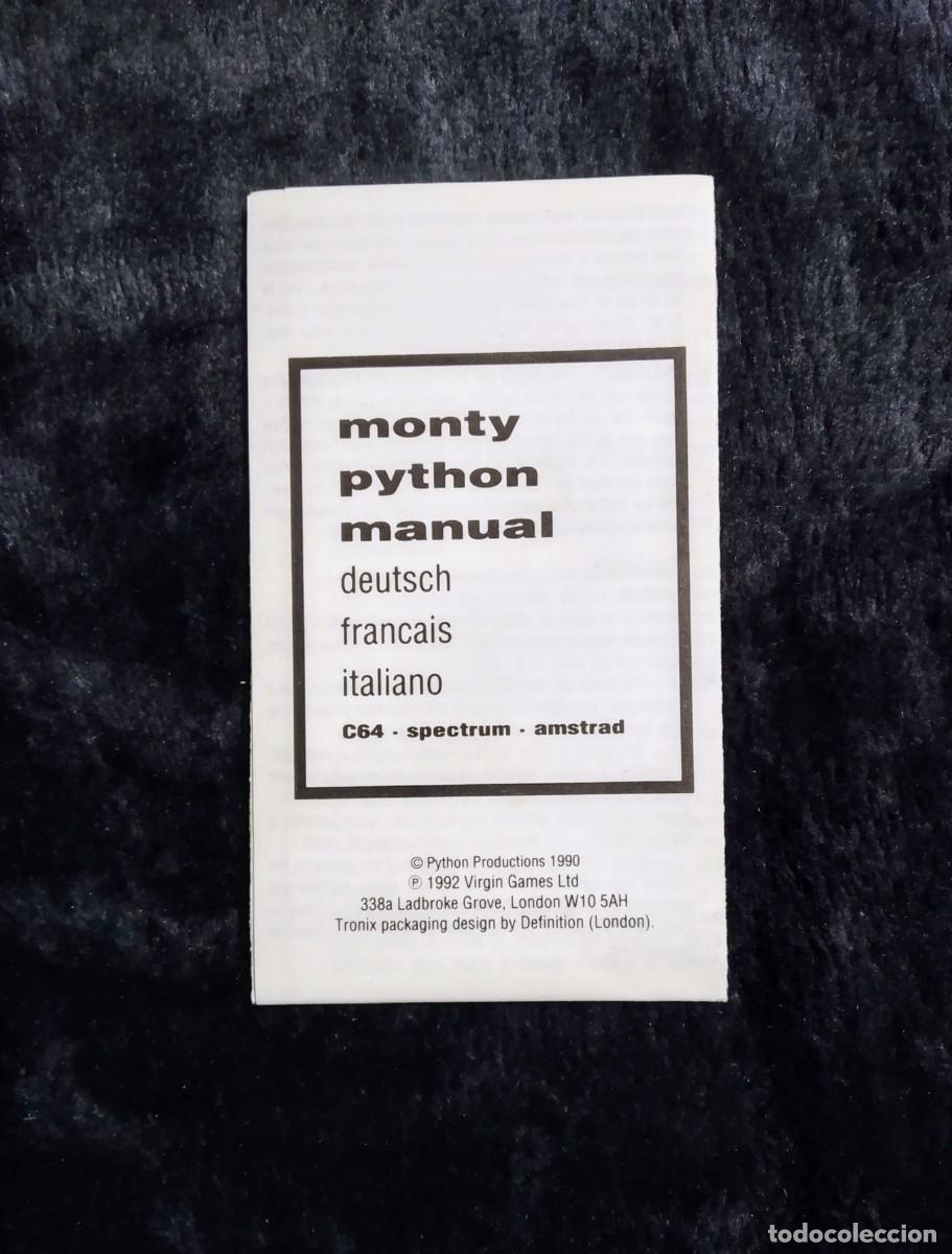 Videojuegos y consolas: MONTY PYTHONS FLYING CIRCUS. VIRGIN GAMES. COMMODORE 64 C64. - Foto 6