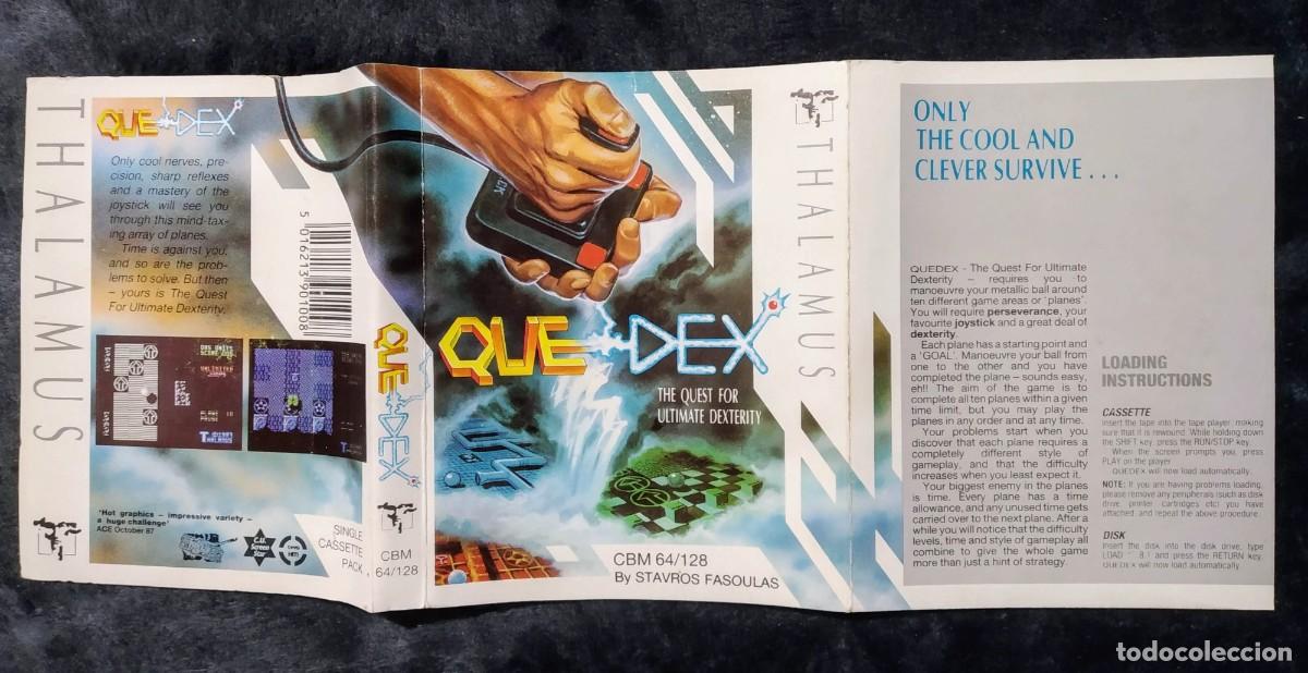 Videojuegos y consolas: QUEDEX. THALAMUS. COMMODORE 64 C64. - Foto 4