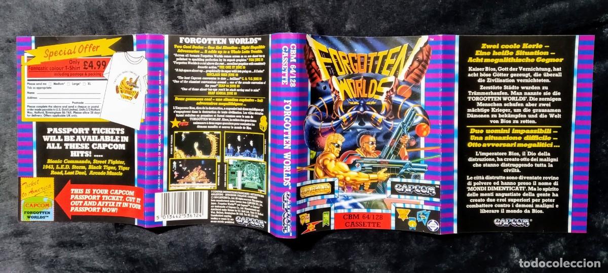 Videojuegos y consolas: FORGOTTEN WORLDS. CAPCOM. COMMODORE 64 C64. - Foto 4
