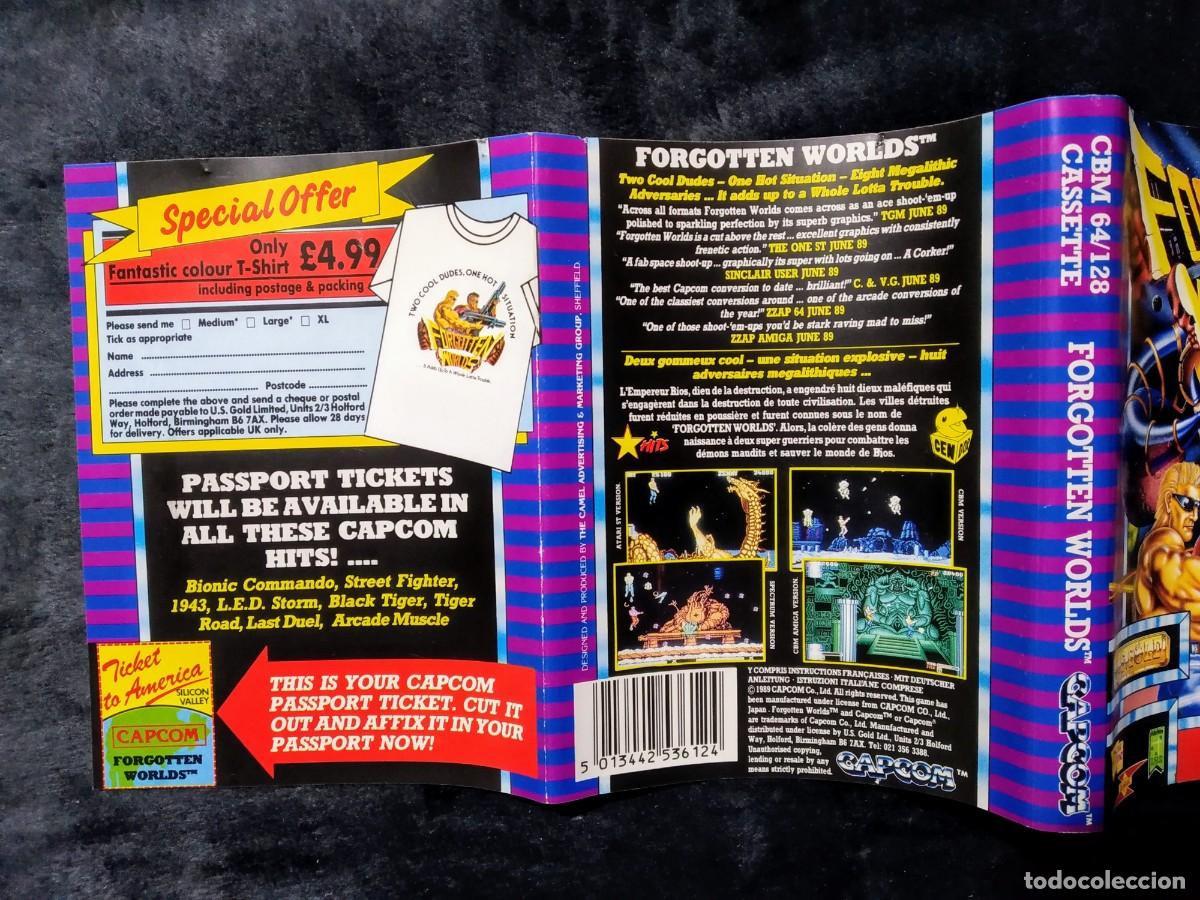Videojuegos y consolas: FORGOTTEN WORLDS. CAPCOM. COMMODORE 64 C64. - Foto 6
