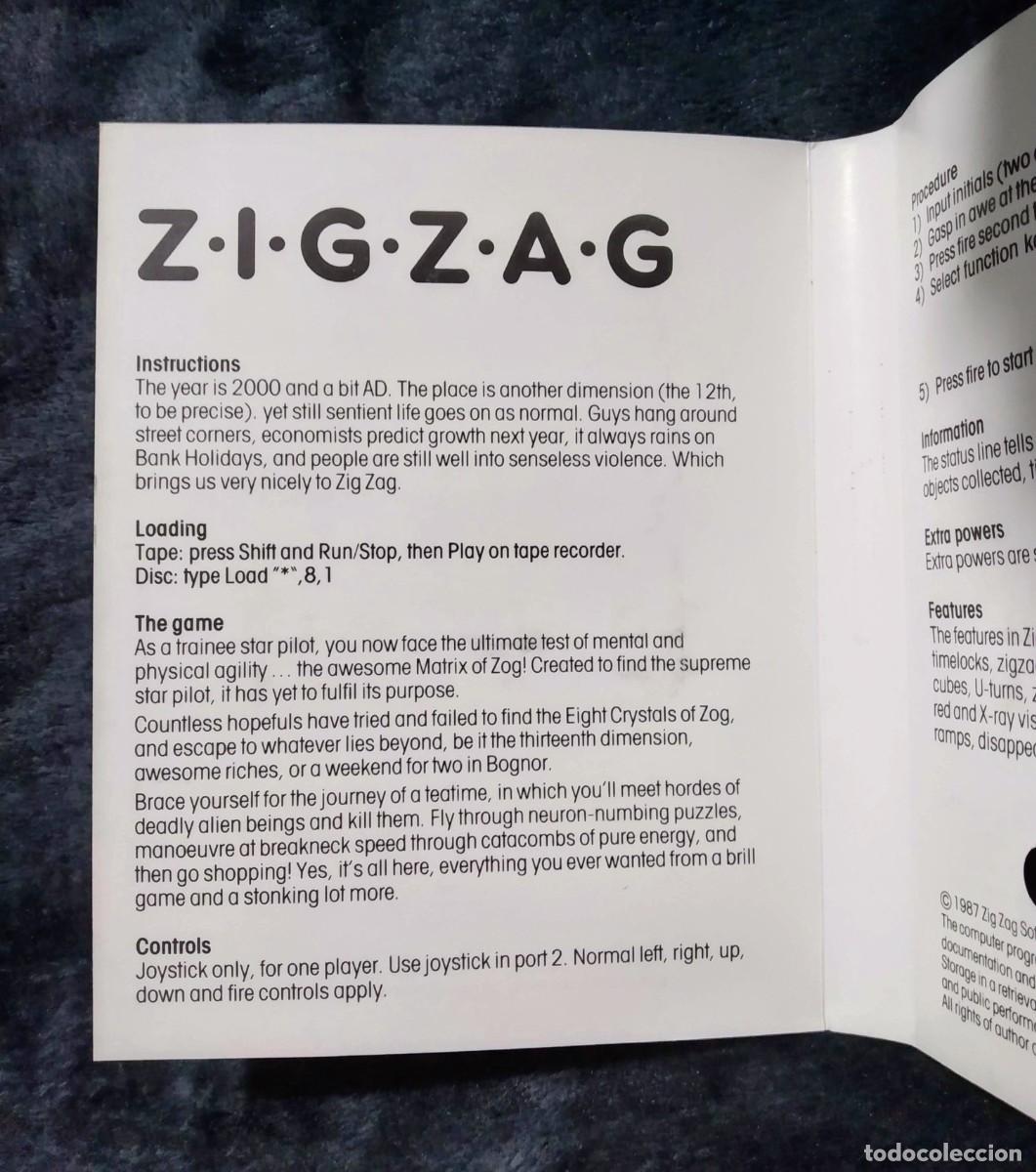 Videojuegos y consolas: ZIG ZAG. MIRROR SOFT. COMMODORE 64 C64. - Foto 7