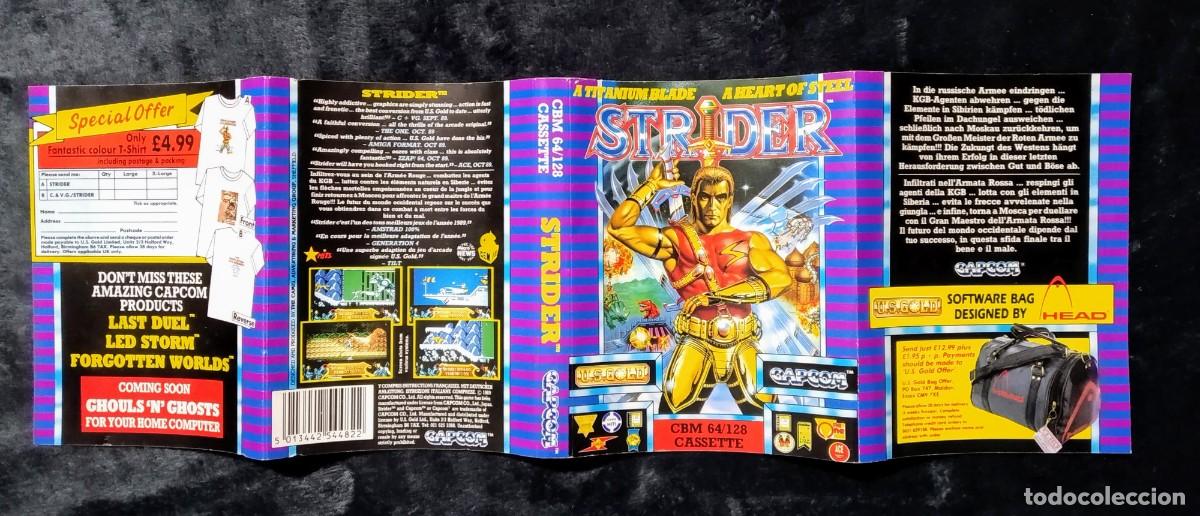 Videojuegos y consolas: STRIDER. CAPCOM. COMMODORE 64 C64. - Foto 4