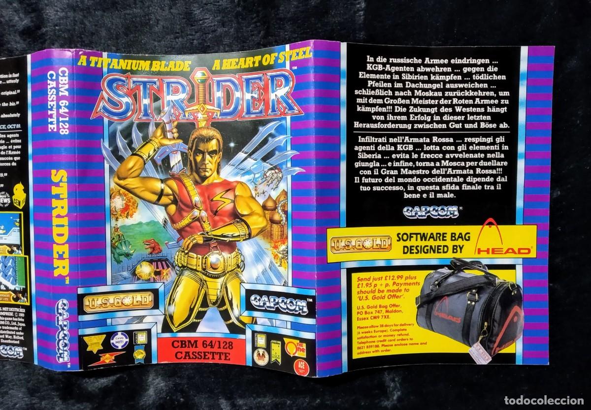 Videojuegos y consolas: STRIDER. CAPCOM. COMMODORE 64 C64. - Foto 5