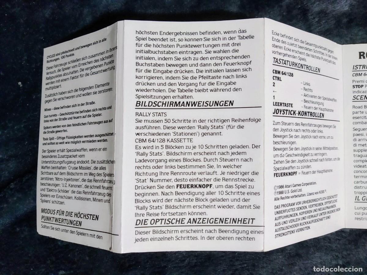 Videojuegos y consolas: ROAD BLASTERS ROADBLASTERS (KIXX). ATARI. COMMODORE 64 C64. - Foto 9