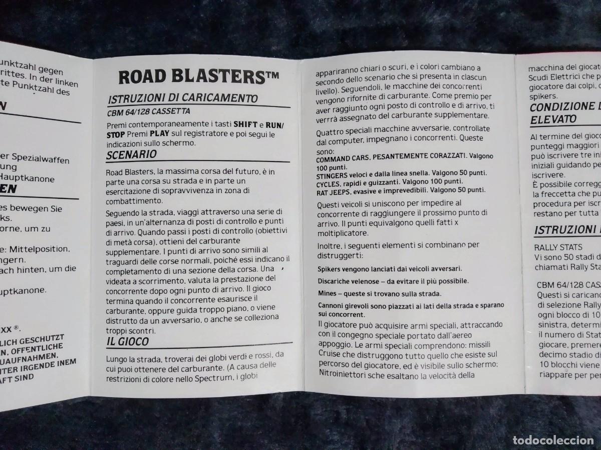 Videojuegos y consolas: ROAD BLASTERS ROADBLASTERS (KIXX). ATARI. COMMODORE 64 C64. - Foto 10