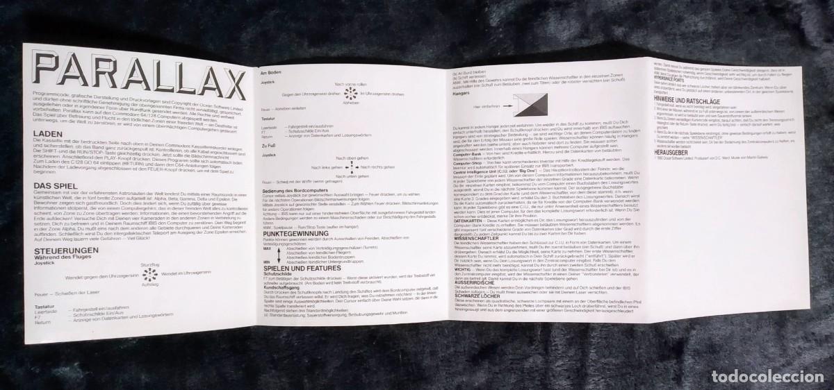 Videojuegos y consolas: PARALLAX. OCEAN. COMMODORE 64 C64. - Foto 12
