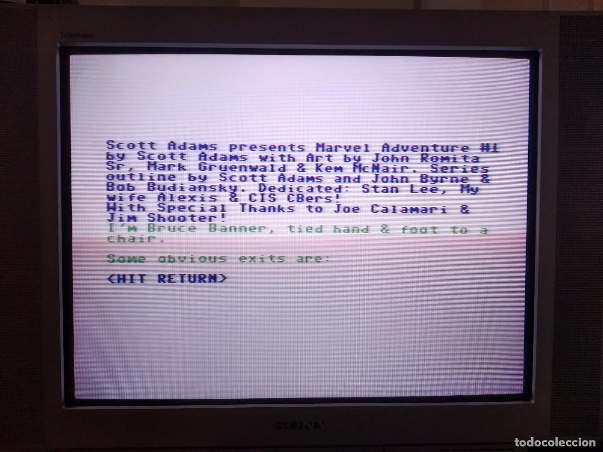 Videojuegos y consolas: QUESTPROBE: FEATURING THE HULK. ADVENTURE INTERNATIONAL. COMMODORE 64 C64. - Foto 9