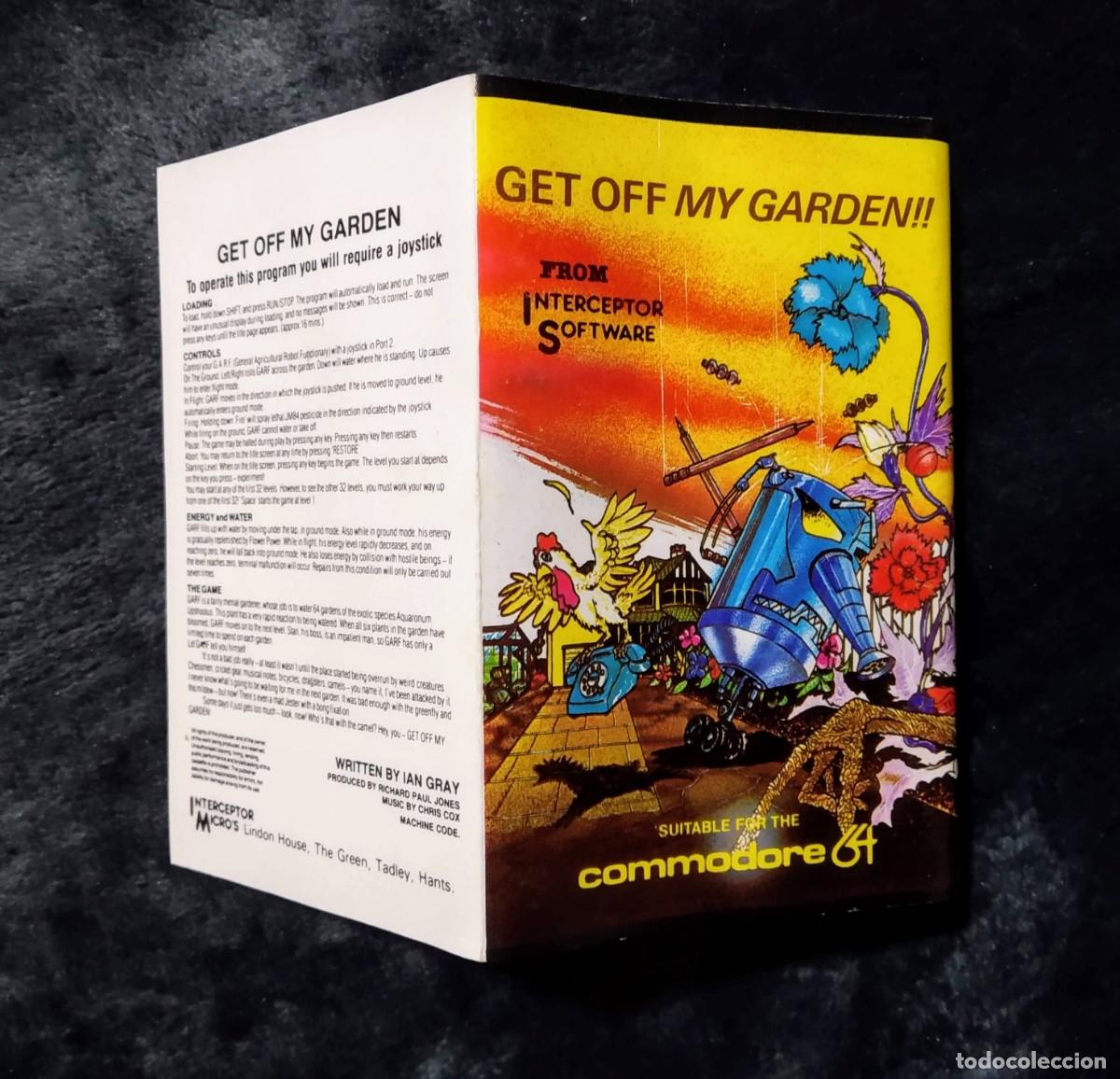 Videojuegos y consolas: GET OFF MY GARDEN! INTERCEPTOR SOFTWARE. COMMODORE 64 C64. - Foto 4