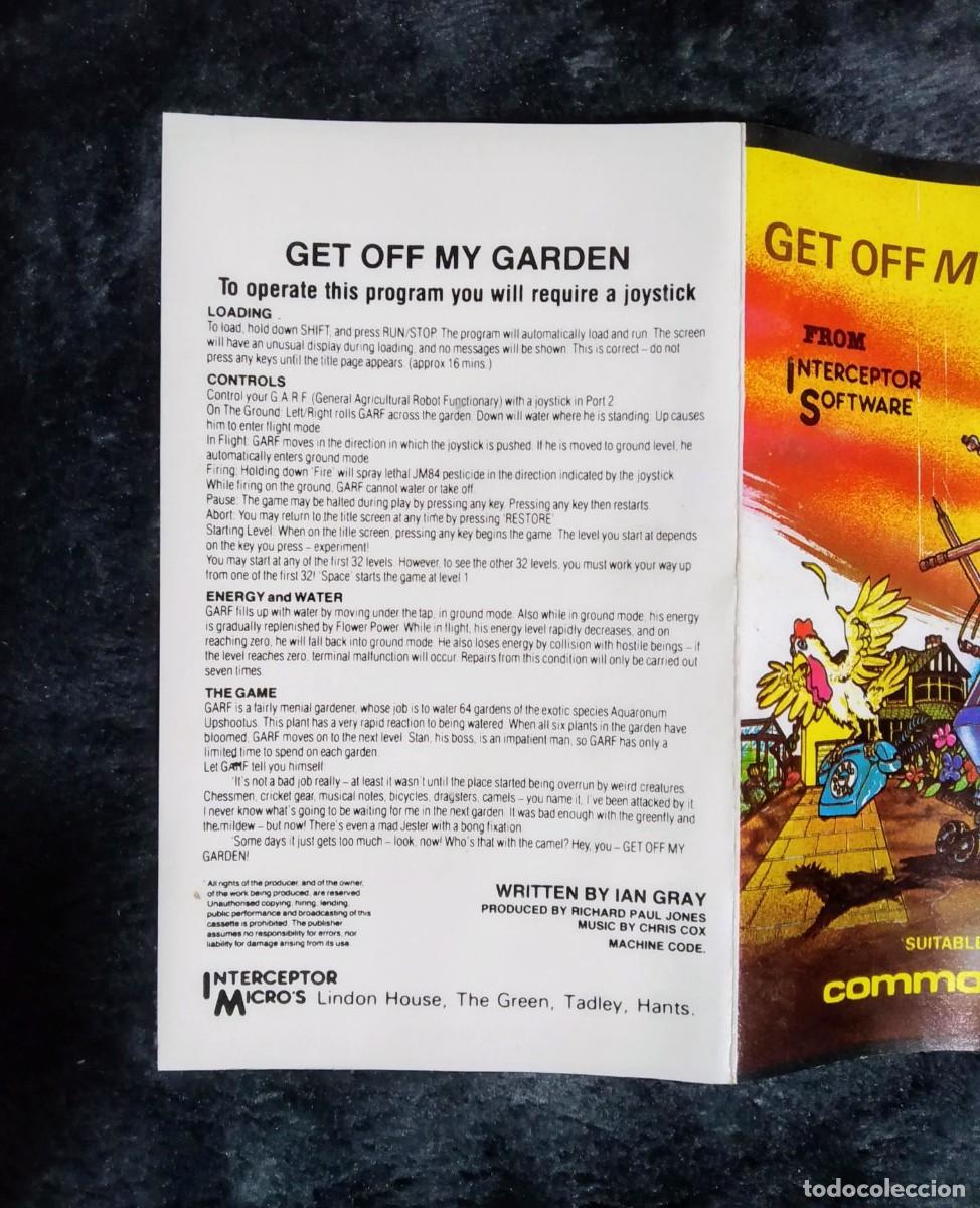 Videojuegos y consolas: GET OFF MY GARDEN! INTERCEPTOR SOFTWARE. COMMODORE 64 C64. - Foto 6