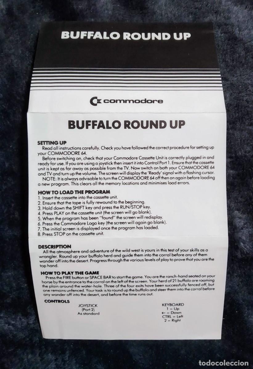 Videojuegos y consolas: BUFFALO ROUND UP (BUFFALO ROUNDUP). COMMODORE 64 C64 - Foto 6