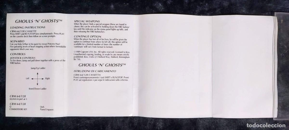 Videojuegos y consolas: GHOULSN GHOSTS (KIXX). CAPCOM. COMMODORE 64. C64 - Foto 7