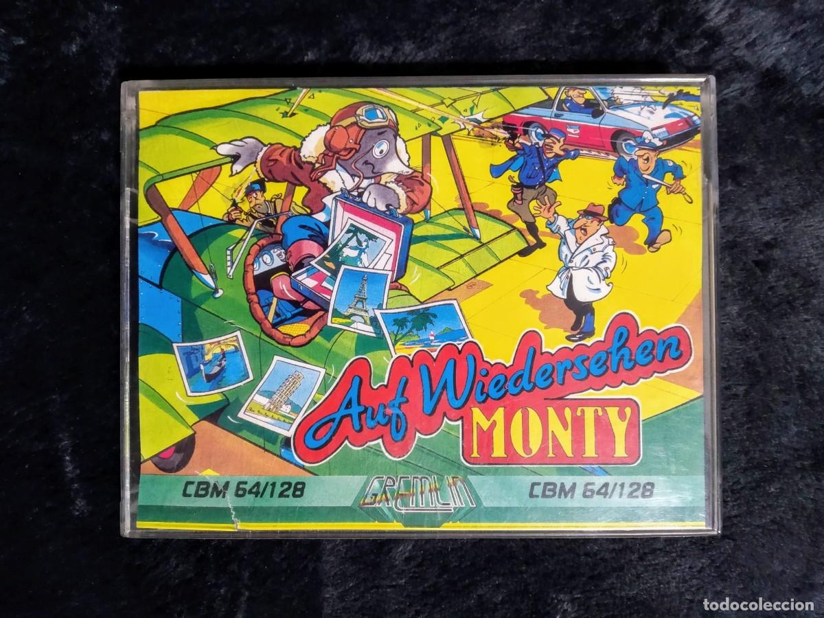 Videojuegos y consolas: AUF WIEDERSEHEN MONTY. GREMLIN GRAPHICS. COMMODORE 64 C64. - Foto 1