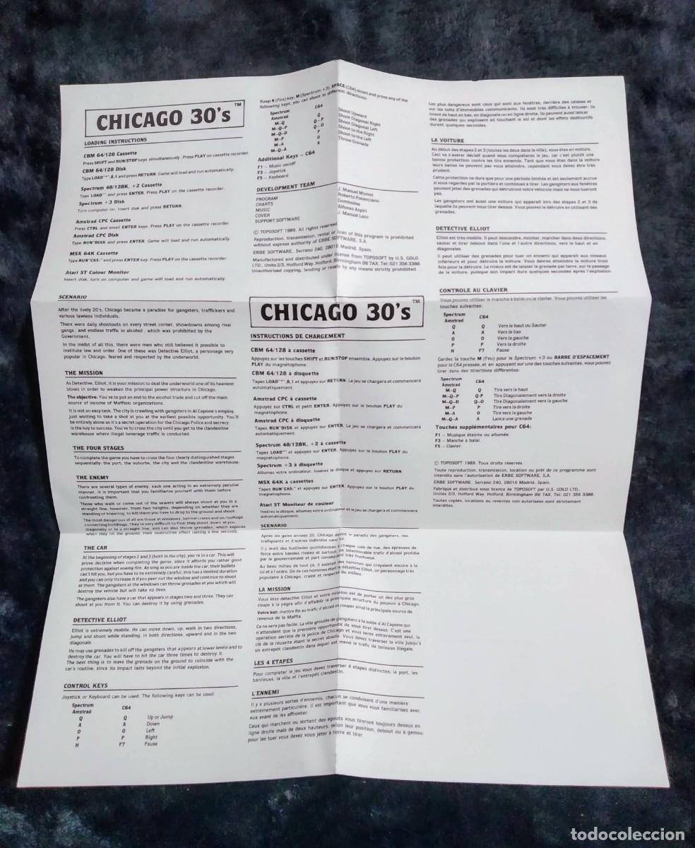 Videojuegos y consolas: CHICAGO 30S. TOPO SOFT. COMMODORE 64 C64. - Foto 8