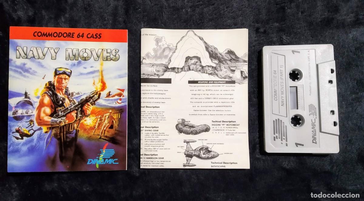 Videojuegos y consolas: NAVY MOVES. DINAMIC. COMMODORE 64 C64. - Foto 5