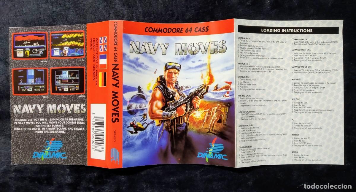Videojuegos y consolas: NAVY MOVES. DINAMIC. COMMODORE 64 C64. - Foto 6