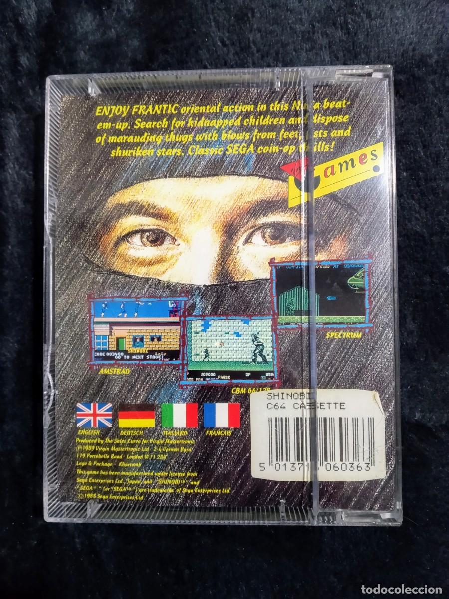 Videojuegos y consolas: SHINOBI. SEGA. COMMODORE 64 C64. - Foto 2