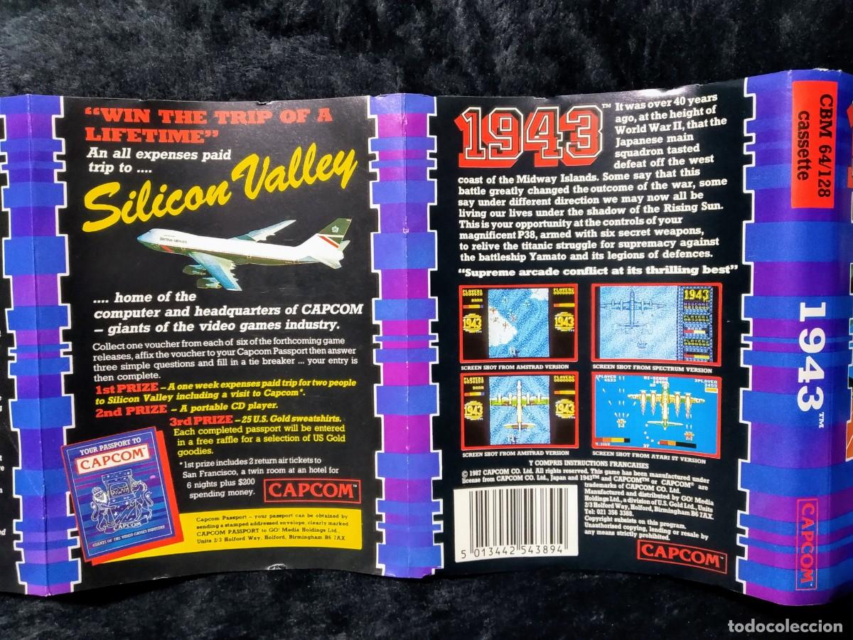 Videojuegos y consolas: 1943: THE BATTLE OF MIDWAY. CAPCOM. COMMODORE 64 C64. - Foto 6