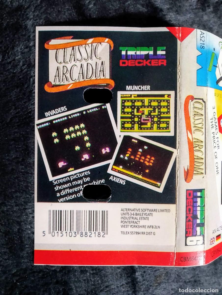Videojuegos y consolas: CLASSIC ARCADIA (AXIENS, MUNCHER Y INVADERS). ALTERNATIVE SOFTWARE. COMMODORE 64 C64 - Foto 6