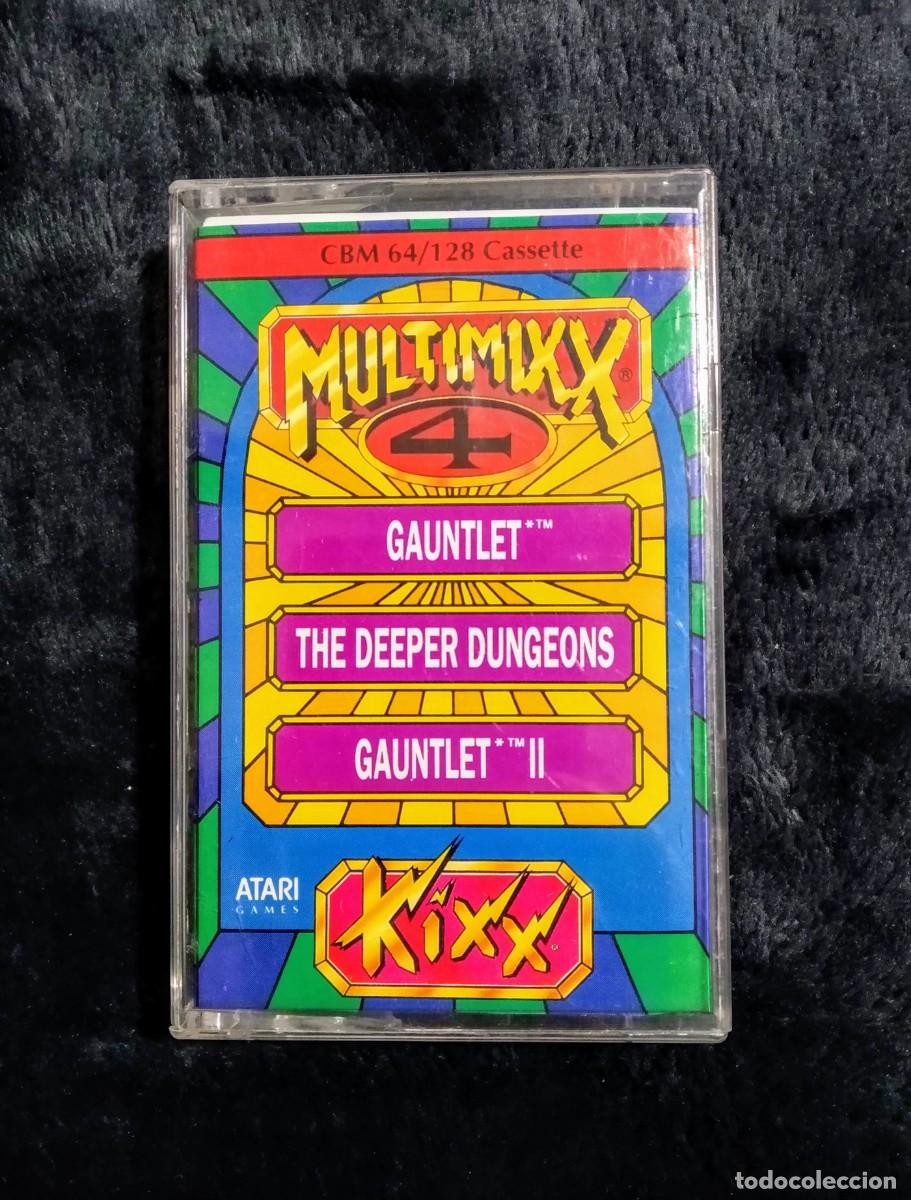 Videojuegos y consolas: MULTIMIXX 4 (GAUNTLET, THE DEEPER DUNGEONS Y GAUNTLET II). ATARI. COMMODORE 64 C64 - Foto 1