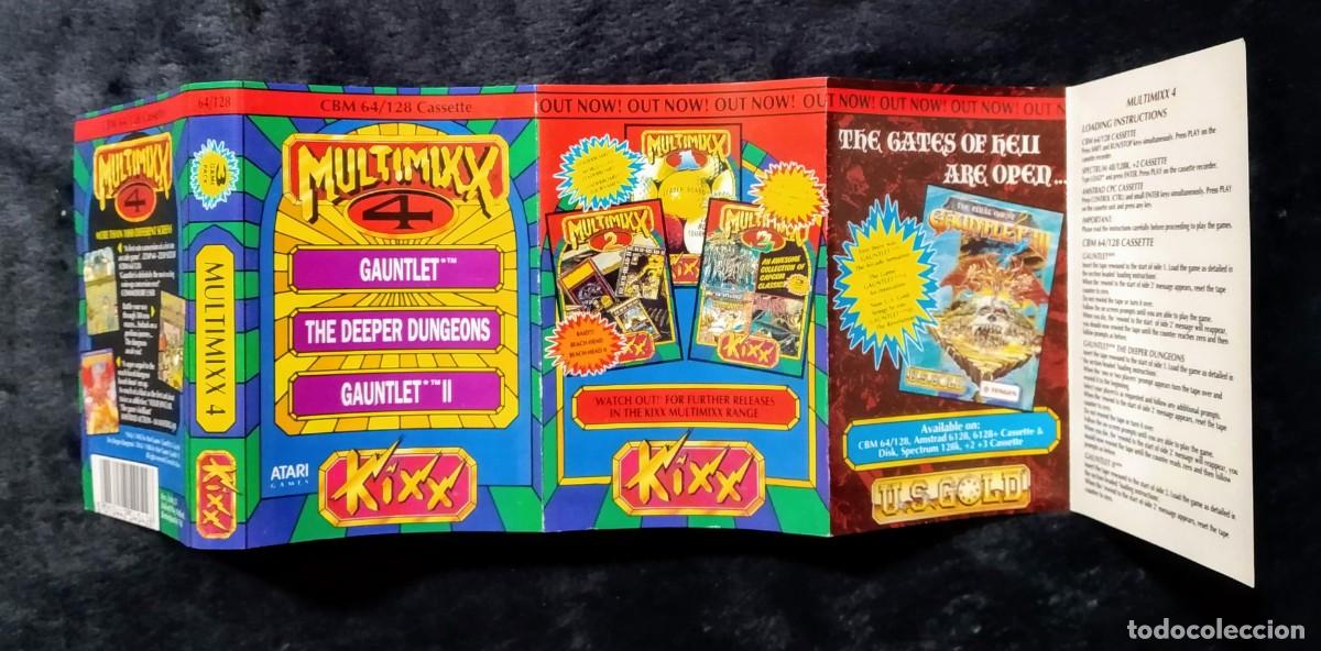 Videojuegos y consolas: MULTIMIXX 4 (GAUNTLET, THE DEEPER DUNGEONS Y GAUNTLET II). ATARI. COMMODORE 64 C64 - Foto 4