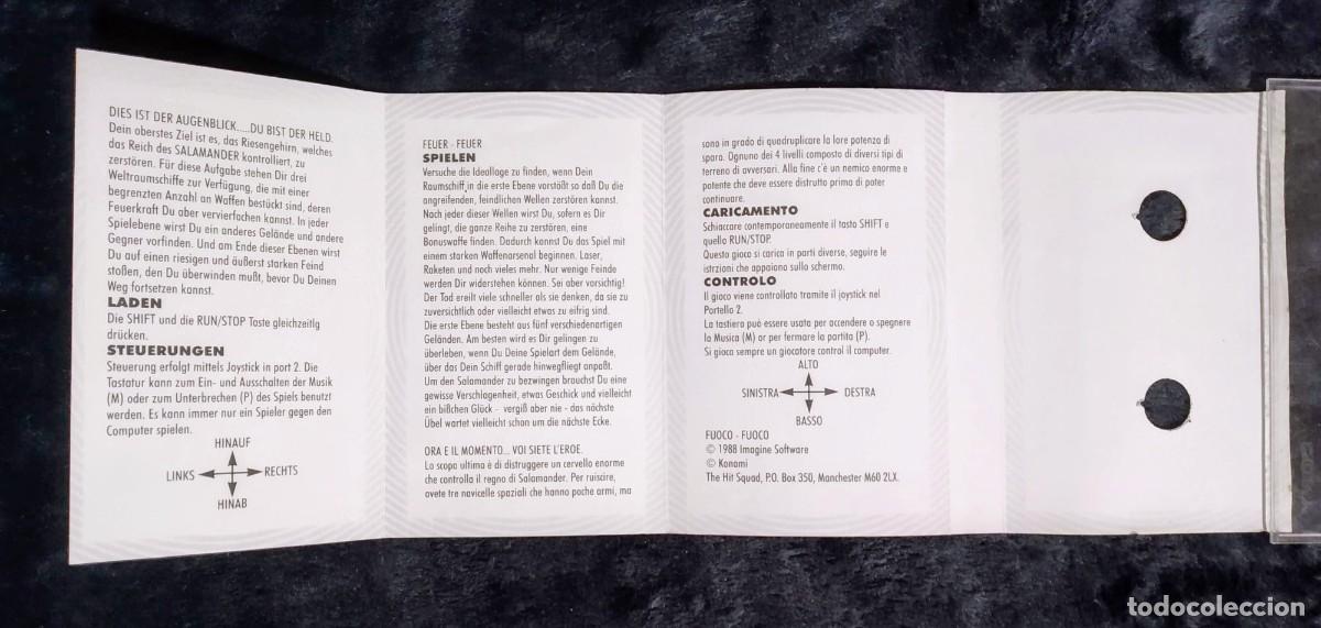 Videojuegos y consolas: SALAMANDER (THE HIT SQUAD). KONAMI. COMMODORE 64 C64 - Foto 7