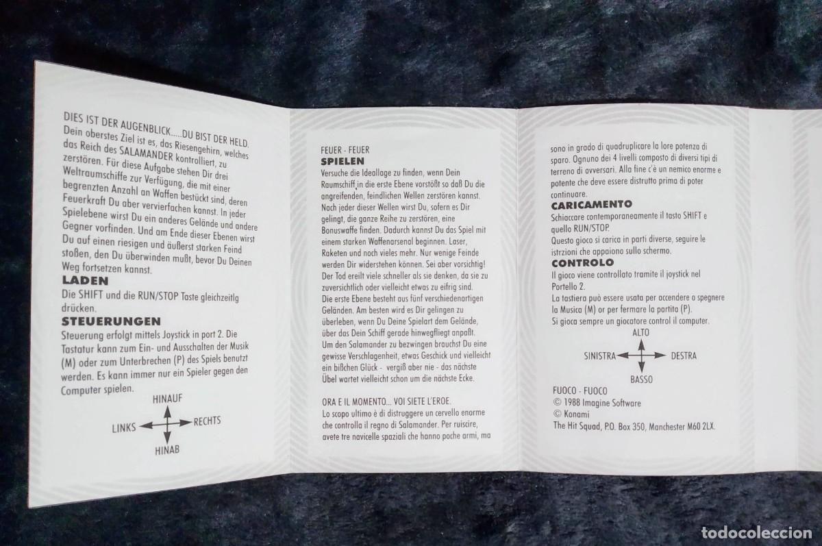 Videojuegos y consolas: SALAMANDER (THE HIT SQUAD). KONAMI. COMMODORE 64 C64 - Foto 8