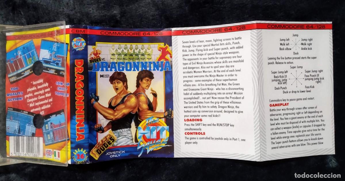 Videojuegos y consolas: DRAGON NINJA DRAGONNINJA (THE HIT SQUAD). DATA EAST. COMMODORE 64 C64 - Foto 4