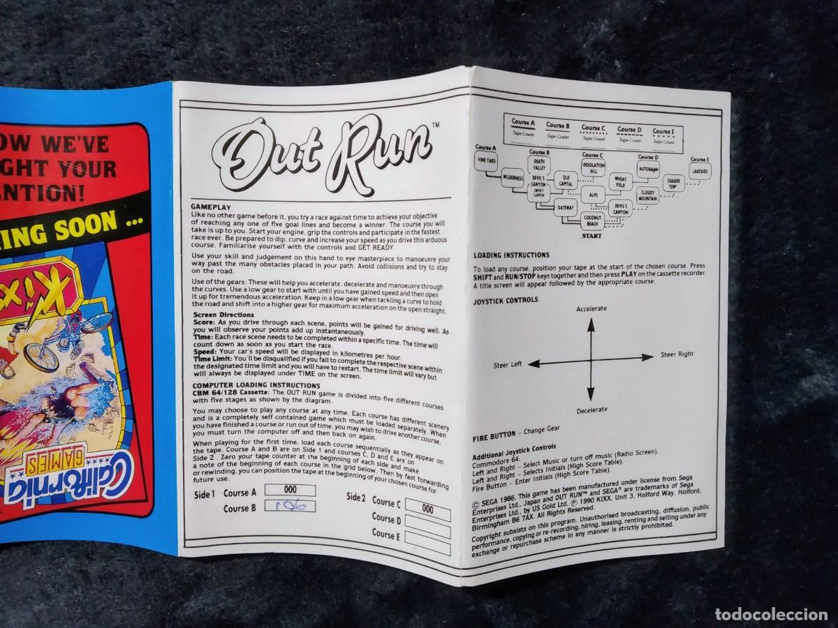 Videojuegos y consolas: OUT RUN (KIXX). SEGA. COMMODORE 64 C64 - Foto 6