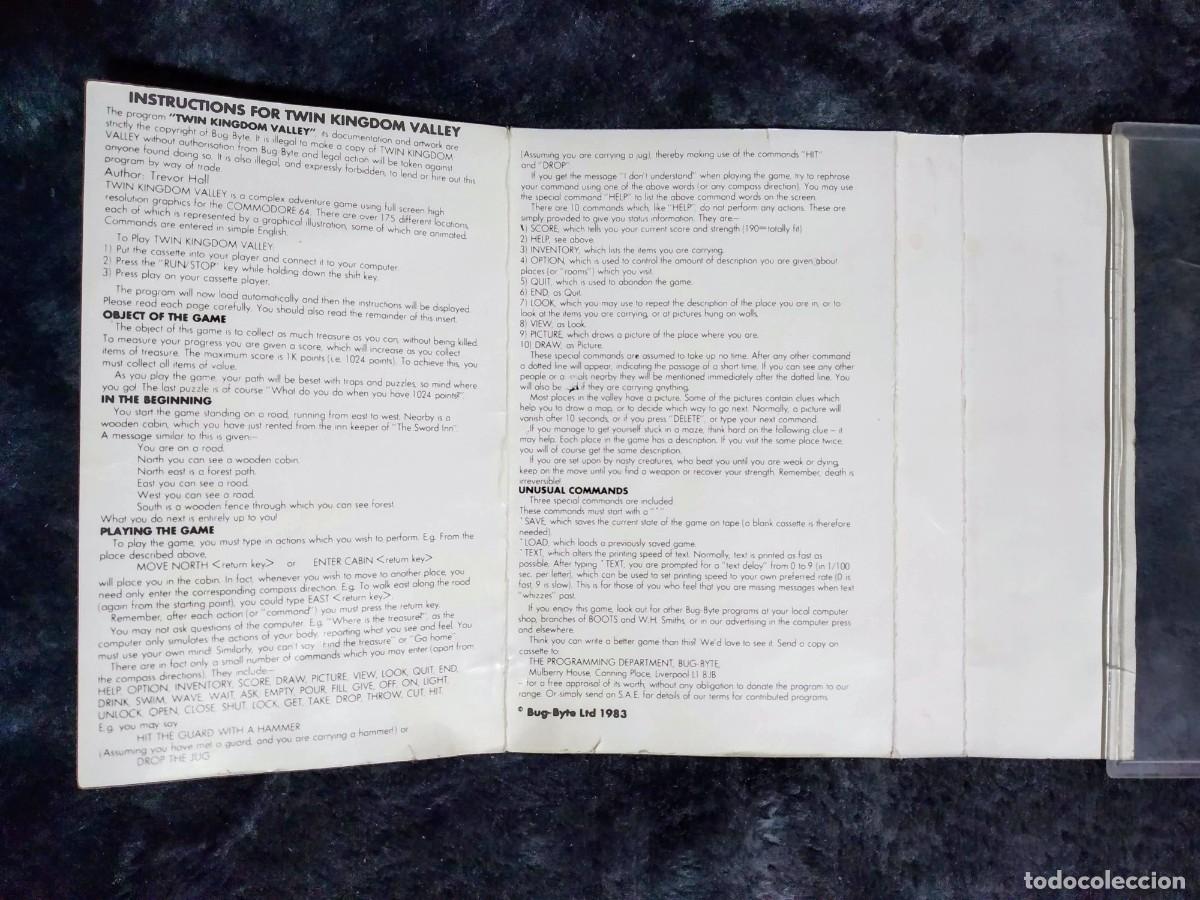 Videojuegos y consolas: TWIN KINGDOM VALLEY. BUG-BYTE. COMMODORE 64 C64 - Foto 5
