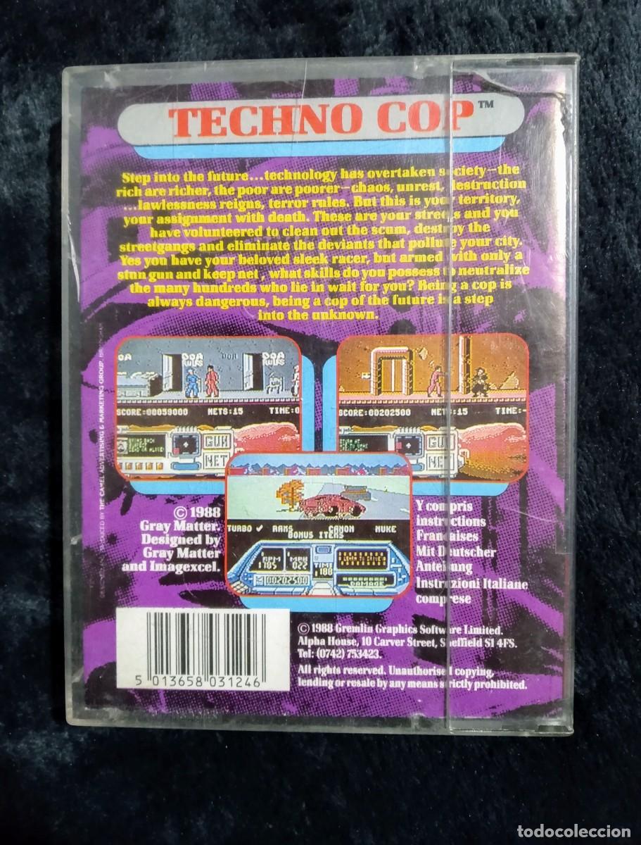 Videojuegos y consolas: TECHNO COP (TECHNOCOP). GREMLIN GRAPHICS. COMMODORE 64 C64 - Foto 2